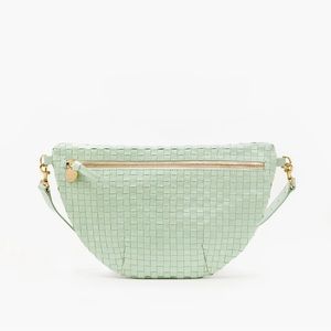 Clare V Grande Fanny in Woven Mist